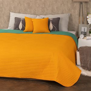 4Home Přehoz na postel Doubleface oranžová/zelená