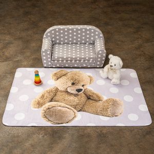Vopi Dětský koberec Ultra Soft Medvídek růžová