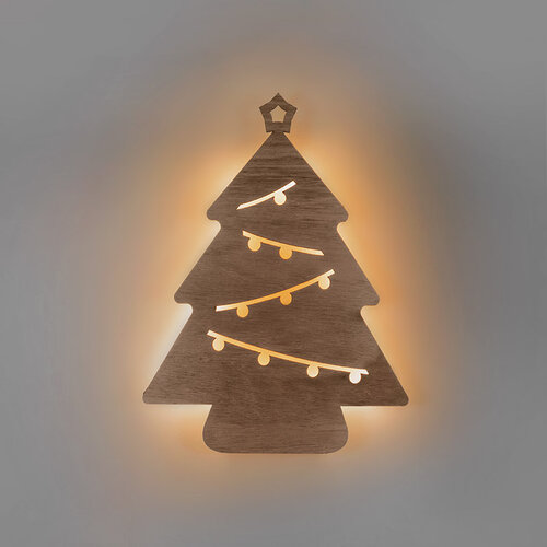 Solight LED nástěnná dekorace vánoční stromek