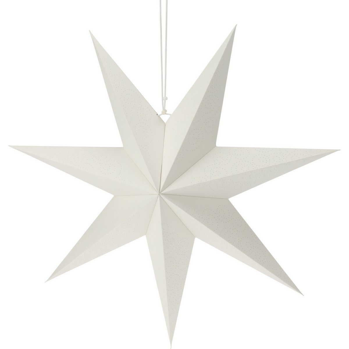Vánoční papírová dekorace White star
