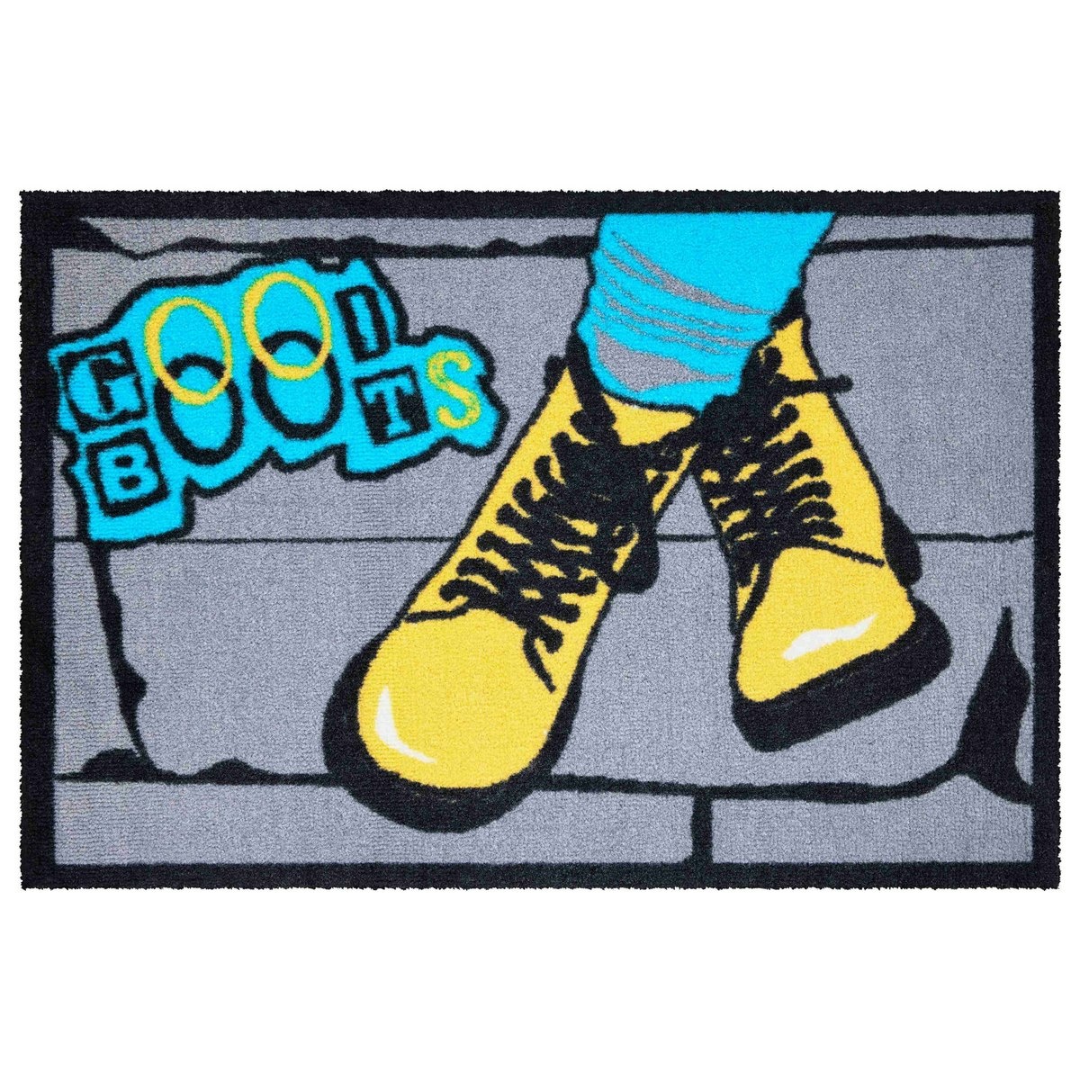 Grund Rohožka Boots šedá-modrá-žlutá