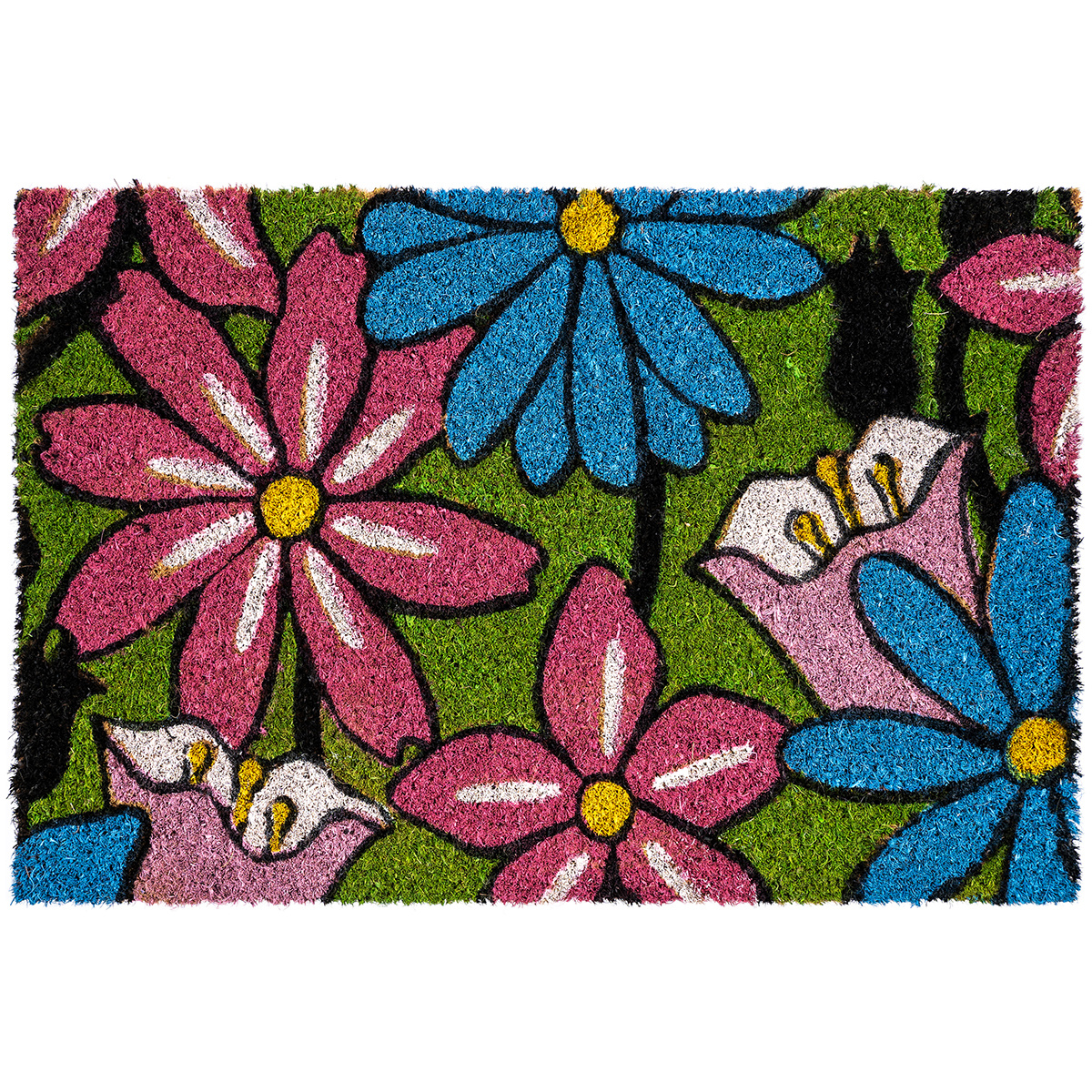 Trade Concept Kokosová rohožka Květiny barevná 3