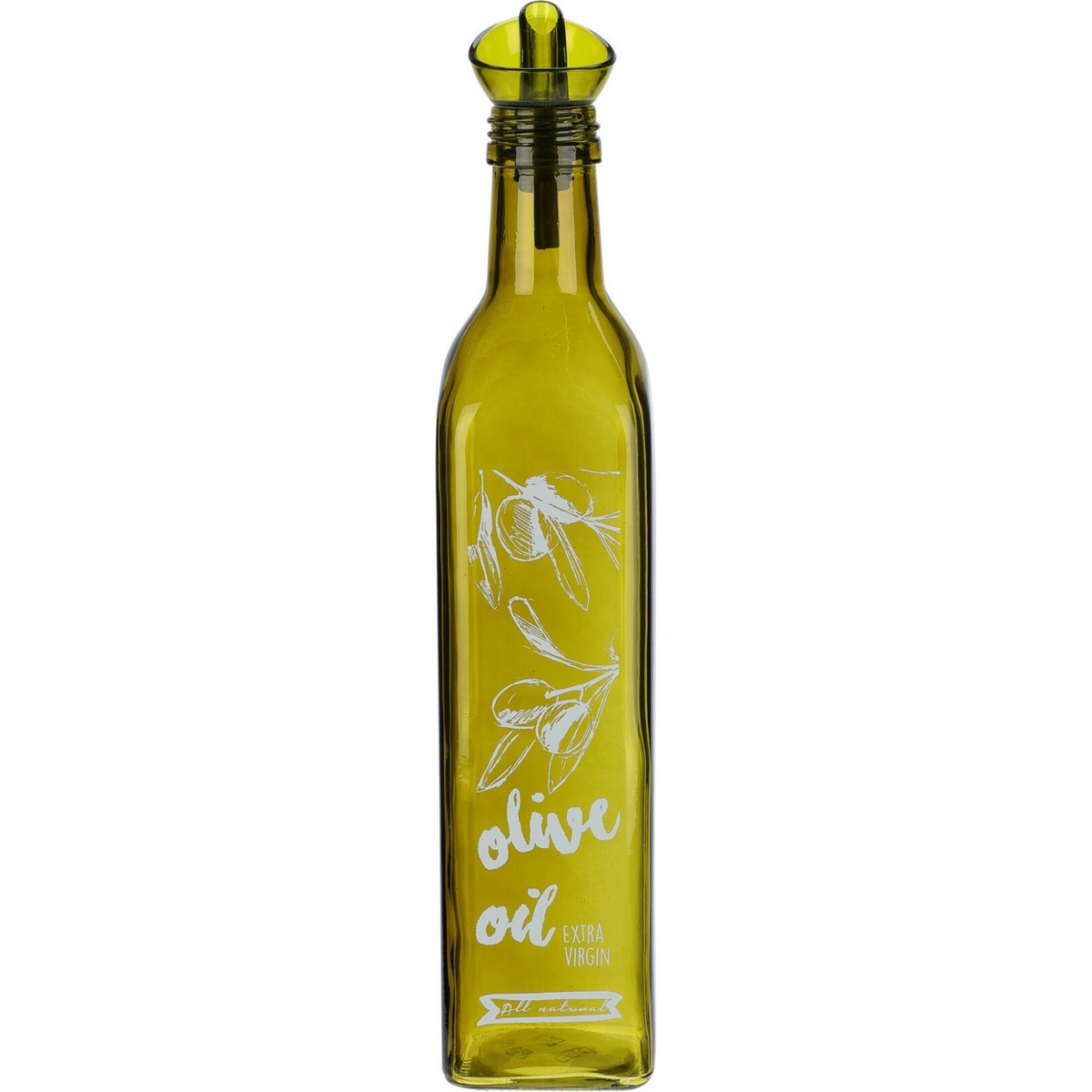 EH Skleněná láhev na olivový olej s nálevkou