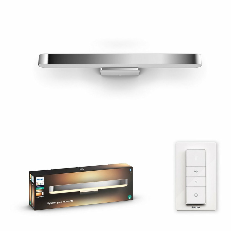 Hue LED White Ambiance Nástěnné koupelnové svítidlo Philips Adore BT 34177/11/P6 40W 3000lm 2200-6500K IP44 24V