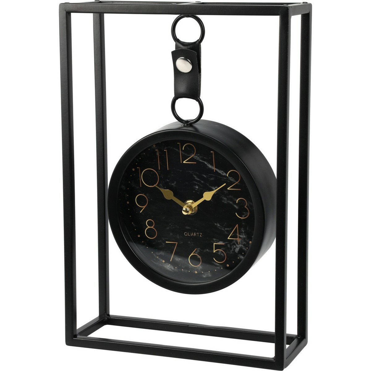 Kovové stolní hodiny Alamino černá
