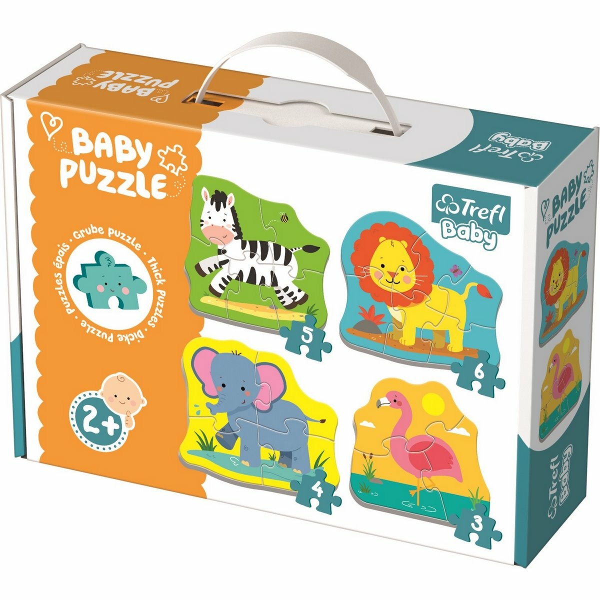 Trefl Baby puzzle Zvířata na safari 4v1 3